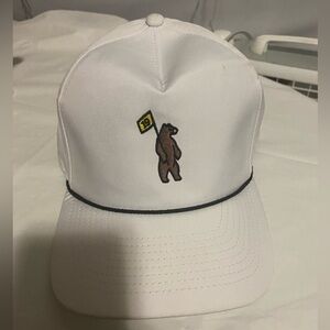 White Bear Embroidered Kids Cap